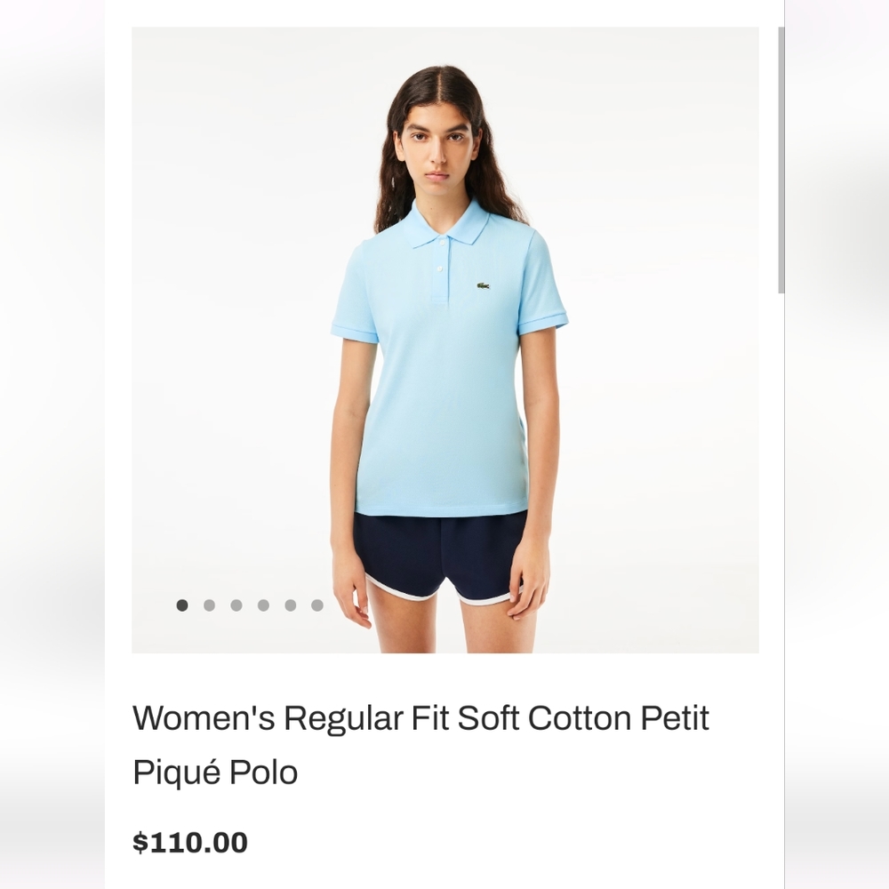 TWO $110 Lacoste polos